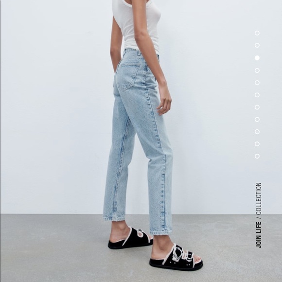 Zara Mom Fit Jeans (Light Blue) - Picture 4 of 4